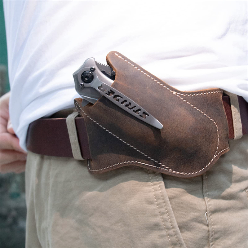 1 قطعة السكاكين الجلدية غمد ال - مراجعة Edc Everyday Carry Knives وسعره