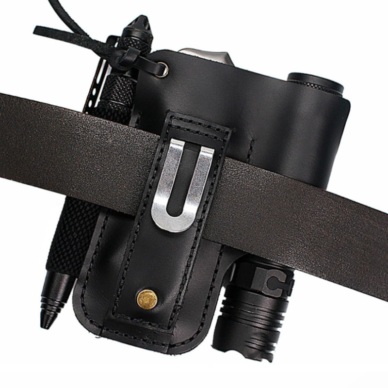 حافظة جلدية متعددة الوظائف للم - مراجعة Edc Carry Knife وسعره