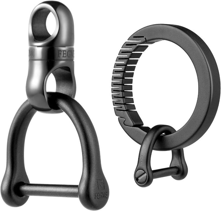 حلقة مفاتيح من التيتانيوم مع م - مراجعة Edc Carry Clip وسعره